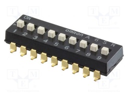Switch: DIP-SWITCH; Poles number: 9; ON-OFF; 0.025A/24VDC; Pos: 2