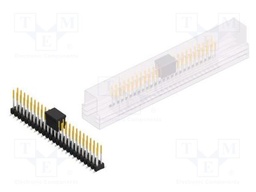 Connector: pin strips; pin header; male; PIN: 50; 2.54mm; SMT; 2x25