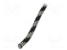 Rope; polypropylene; Ørope: 8mm; L: 25m; with a core; black
