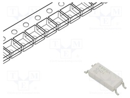 Optocoupler; SMD; Ch: 1; OUT: transistor; 5kV; LSOP4; Colour: white