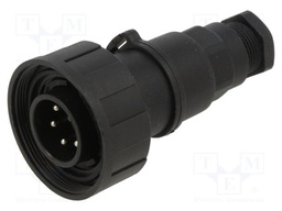 Connector: circular; plug; male; PIN: 6; 5A; 277V; IP68,IP69K; 7÷9mm