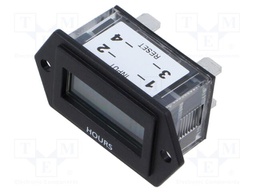 Counter: electronical; LCD; working time; Range: 9999999,9h; IP66