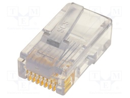 Plug; RJ45; PIN: 8; Layout: 8p8c; IDC,crimped; for cable