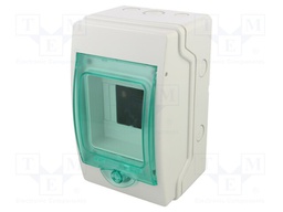 Enclosure: for modular components; IP65; light grey; No.of mod: 4