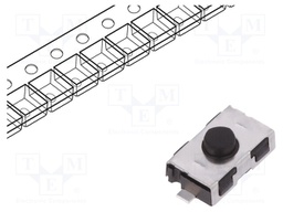 Microswitch TACT; SPST-NO; Pos: 2; 0.05A/32VDC; SMT; none; 1.8N