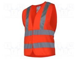 Reflection waistcoat; Size: XL; orange; warning