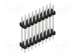 Connector: pin strips; pin header; male; PIN: 18; 2mm; THT; 2x9; 100V