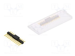 Connector: pin strips; pin header; male; PIN: 11; 2.54mm; SMT; 1x11