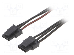 Cable; Micro-Fit 3.0; MX-43645-0300,female-female; PIN: 3; 0.4m