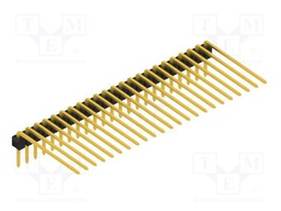 Connector: pin strips; pin header; male; PIN: 23; 2.54mm; THT; 1x23