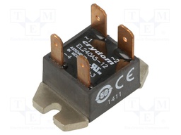 Relay: solid state; Ucntrl: 10÷14VDC; 5A; 24÷280VAC; -30÷80°C; IP00