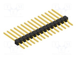 Connector: pin strips; pin header; male; PIN: 15; 2.54mm; SMT; 1x15