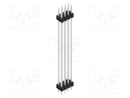 Connector: pin strips; pin header; male; PIN: 8; 2.54mm; THT; 2x4