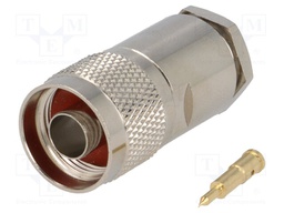 Plug; N; male; straight; 50Ω; 7C2V,RG213,RG8; soldering,clamp