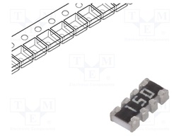 Resistor network: Y; 15Ω; SMD; 0804; No.of resistors: 4; 63mW; ±5%