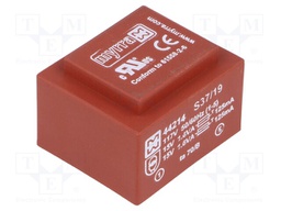 Transformer: encapsulated; 3.2VA; 117VAC; 15V; 15V; 107mA; 107mA