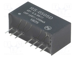 Converter: DC/DC; 2W; Uin: 4.5÷9V; Uout: 5VDC; Uout2: -5VDC; SIP8