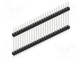 Connector: pin strips; pin header; male; PIN: 25; 2.54mm; THT; 1x25