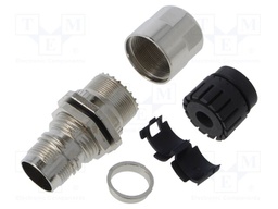 Enclosure for connectors: M17; for panel mounting,for cable