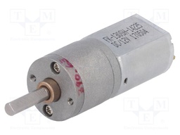 Motor: DC; with gearbox; 12VDC; 1.6A; Shaft: D spring; 36rpm