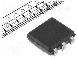 Diode: transil; 10V; 2A; unidirectional; TSOC6