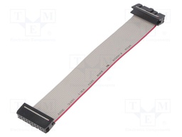 Ribbon cable with IDC connectors; 18x28AWG; Cable ph: 1.27mm