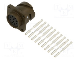 Connector: circular; VG95234; socket; female; PIN: 10; crimped; 22A