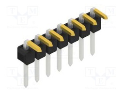 Connector: pin strips; pin header; male; PIN: 7; 2.54mm; THT; 1x7