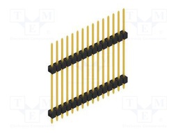 Connector: pin strips; pin header; male; PIN: 15; 2.54mm; THT; 1x15
