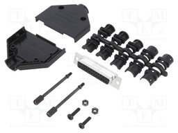 D-Sub; PIN: 25; female; unshielded; straight; soldering; for cable