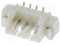 Socket; wire-board; male; 1.25mm; PIN: 4; SMT; 125V; 1A; tinned