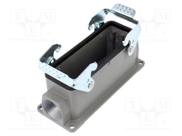 Enclosure: for HDC connectors; size D24B; for double latch; PG21