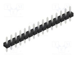 Connector: pin strips; pin header; male; PIN: 15; 2.54mm; THT; 1x15