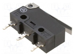 Microswitch SNAP ACTION; without lever; SPDT; 3A/250VAC; ON-(ON)