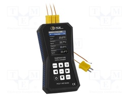 Data logger; temperature; Display: LCD 2,8"; Temp: -200÷1800°C