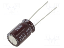 Capacitor: electrolytic; low ESR; THT; 220uF; 50VDC; Ø10x16mm; ±20%