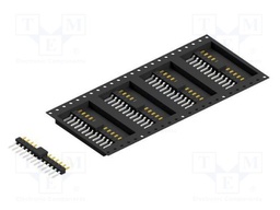 Connector: pin strips; pin header; male; PIN: 13; 2.54mm; SMT; 1x13