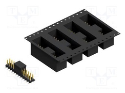Connector: pin strips; pin header; male; PIN: 24; 2.54mm; SMT; 2x12