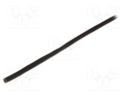 Insulating tube; fiberglass; black; -60÷250°C; 4mm; SCS; 4kV/mm