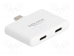 Adapter; High Speed + Ethernet; USB C socket x2,USB C plug