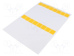 Yellow; Storage accessories: label; L: 142.5mm; W: 25mm; 160pcs.
