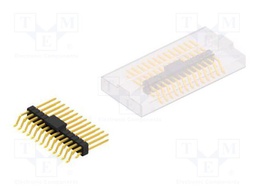 Connector: pin strips; pin header; male; PIN: 26; 2.54mm; SMT; 2x13
