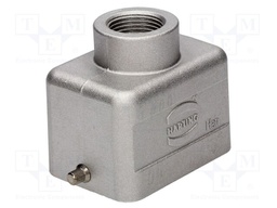 Enclosure: for Han connectors; Han HT (High Temp); size 6B; M20
