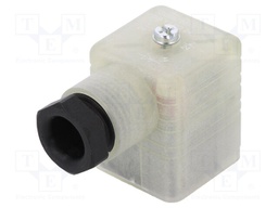 Connector: valve connector; plug; form A; 18mm; female; PIN: 3; 2A
