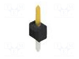 Connector: pin strips; pin header; male; PIN: 1; 2.54mm; THT; 1x1