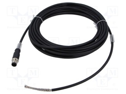 Connection lead; M12; PIN: 4; straight; 10m; plug; 48VAC; 4A; PUR