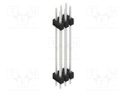 Connector: pin strips; pin header; male; PIN: 6; 2.54mm; THT; 2x3