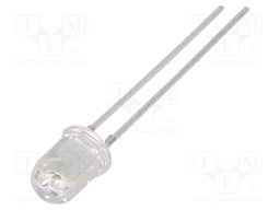 IR transmitter; 5mm; 800÷810nm; transparent; 30÷40mW; 30°; THT