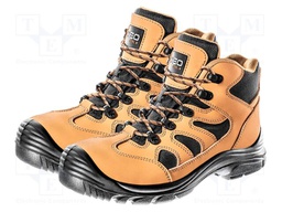 Boots; Size: 41; beige; leather; slip,perforation,impact