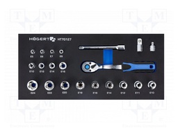 Tool: wrenches set; 22pcs; Kind of wrench: socket spanner